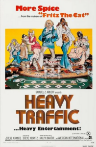 The movie poster for Heavy Traffic.