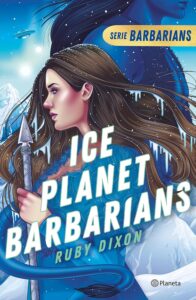 The cover for Ice Planet Barbarians, Spahish edition. It's a lot more dynamic and striking than the bland English version.